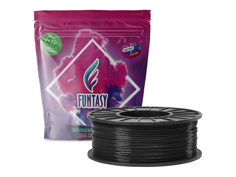 Аксессуар Funtasy ABS-пластик 1.75mm 1kg Black ABS-1KG-BK-1