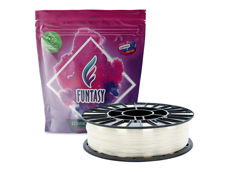 Аксессуар Funtasy PETG-пластик 1.75mm 1kg Natural PETG-1KG-NC-1