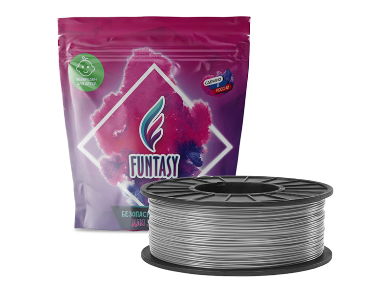 Аксессуар Funtasy PLA-пластик 1.75mm 1kg Grey PLA-1KG-GY-1