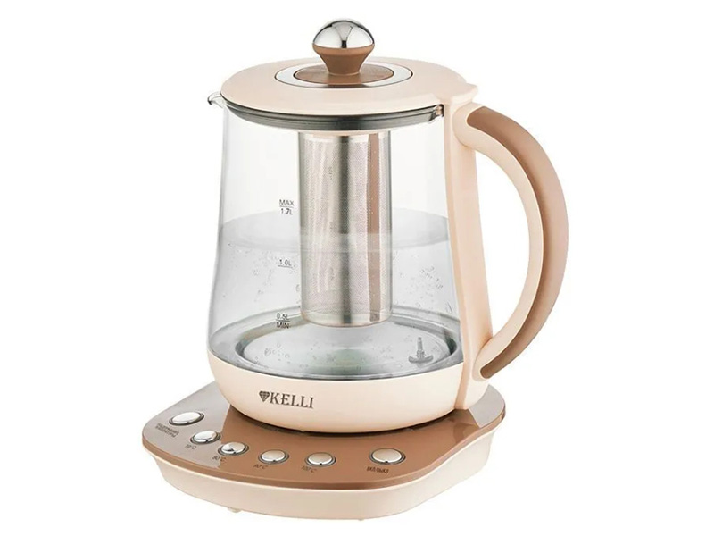 Чайник Kelli KL-1377 1.7L Coffee электромясорубка kelli 1022555999338