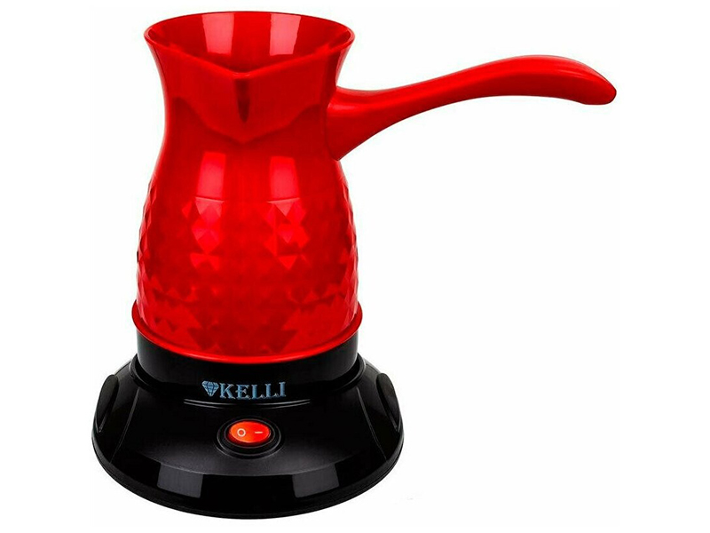 кофеварка kelli kl 1394 кремовый Турка Kelli KL-1394 600ml Red