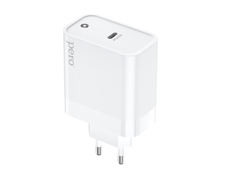 

Зарядное устройство Pero TC13 USB-C PD 45W White ТС13W, TC13