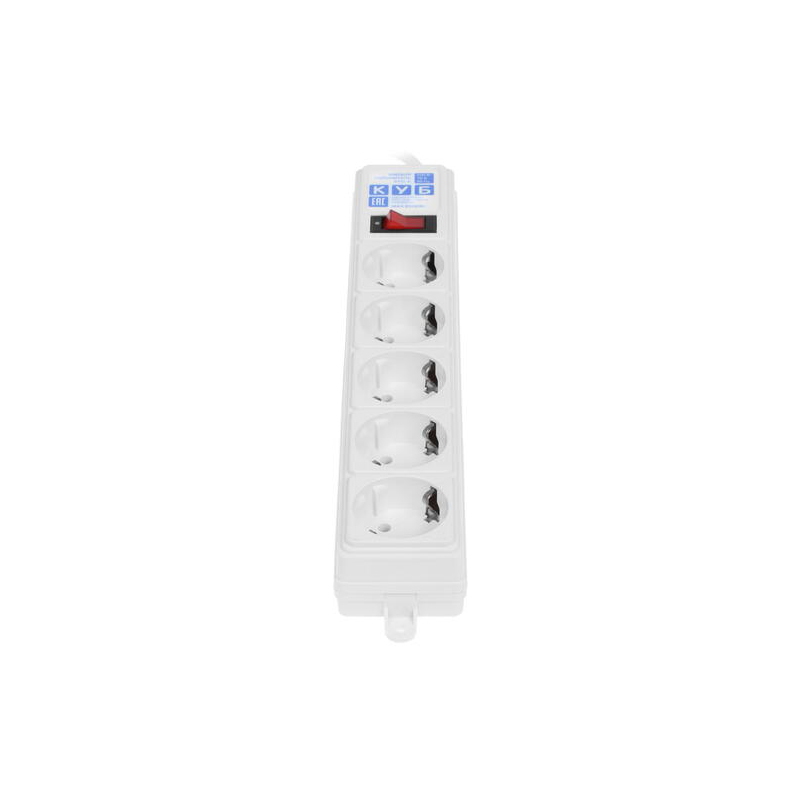 фото Сетевой фильтр power cube 5 sockets 0.5m white spg-b-0.5м-white