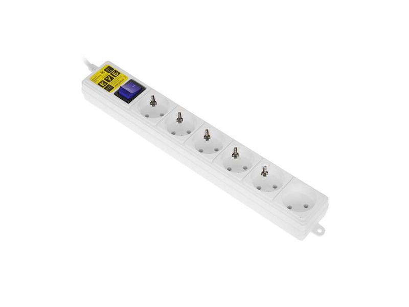 фото Сетевой фильтр power cube 6 sockets 3m white spg5-b3м