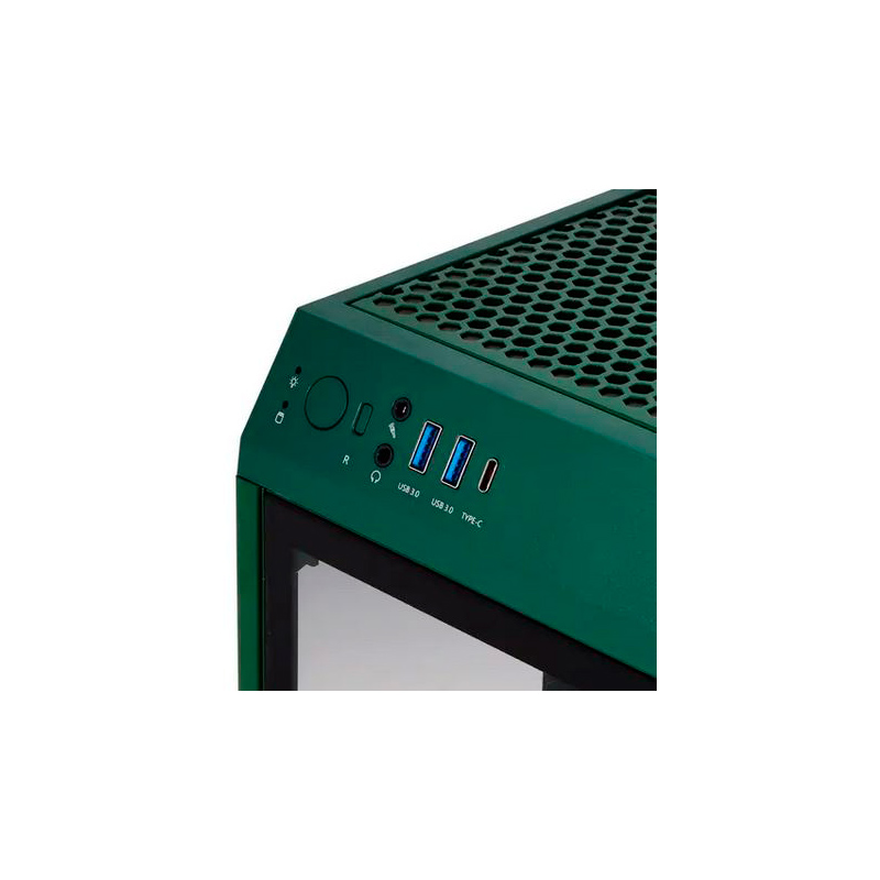 Корпус Thermaltake The Tower 100 Green без БП CA-1R3-00SCWN-00