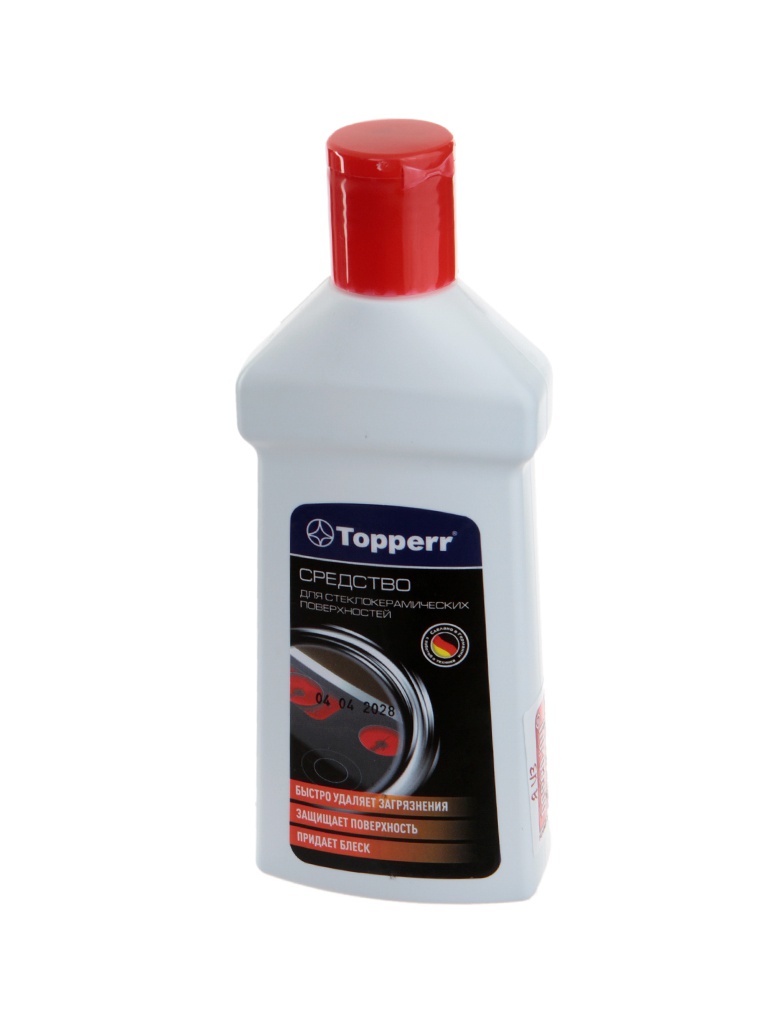 Средство для ухода за стеклокерамическими поверхностями Topperr 250ml 3401 средство для ухода за свч topperr 3402