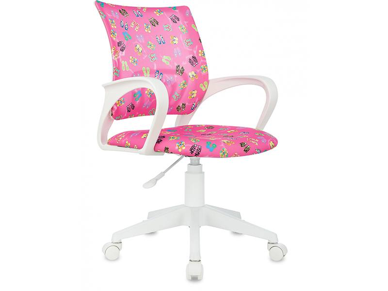 кресло детское бюрократ burokids 1 spaceman черный пластик Компьютерное кресло Бюрократ Burokids 1 W Pink BUROKIDS 1 W-FLIPFLO