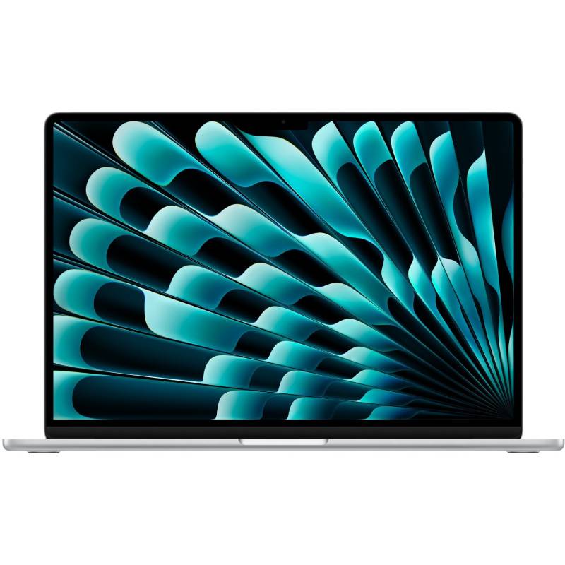 фото Ноутбук apple macbook air 15 (2023) (английская раскладка клавиатуры) silver mqkr3zp/a / mqkr3ll/a (apple m2 8-core/8192mb/256gb/no odd/m2 10-core/wi-fi/bluetooth/cam/15.3/2880x1864/mac os)