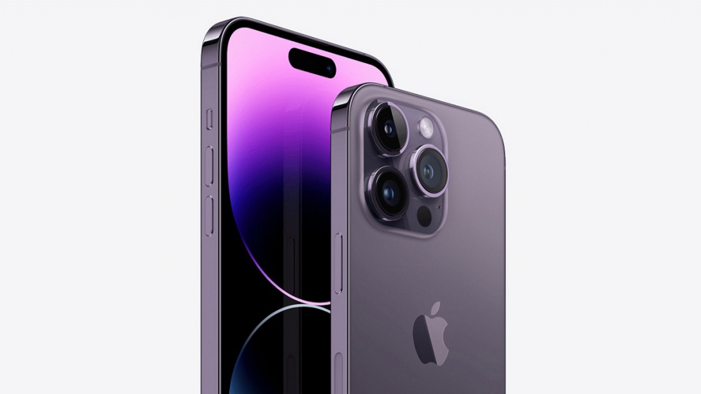 Сотовый телефон APPLE iPhone 14 Pro 128Gb (A2892) Deep Purple (no eSIM, dual nano-SIM only)