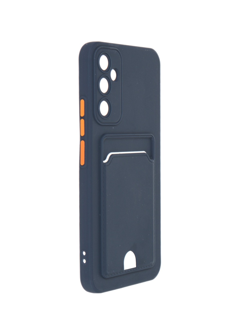 

Чехол Neypo для Samsung A34 5G Pocket Matte Silicone с карманом Dark Blue NPM59516, Samsung A34 5G