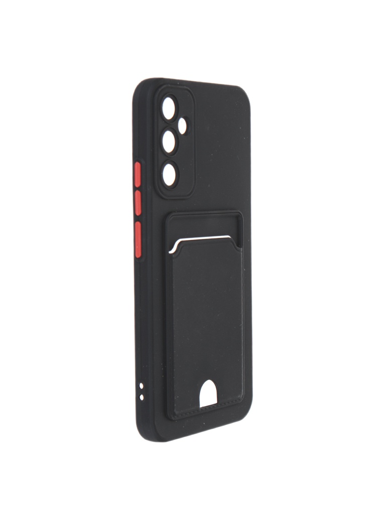 Чехол Neypo для Samsung A34 5G Pocket Matte Silicone с карманом Black NPM59517 чехол neypo для honor x6 x8 5g 70 lite 5g pocket silicone с карманом transparent acs60002