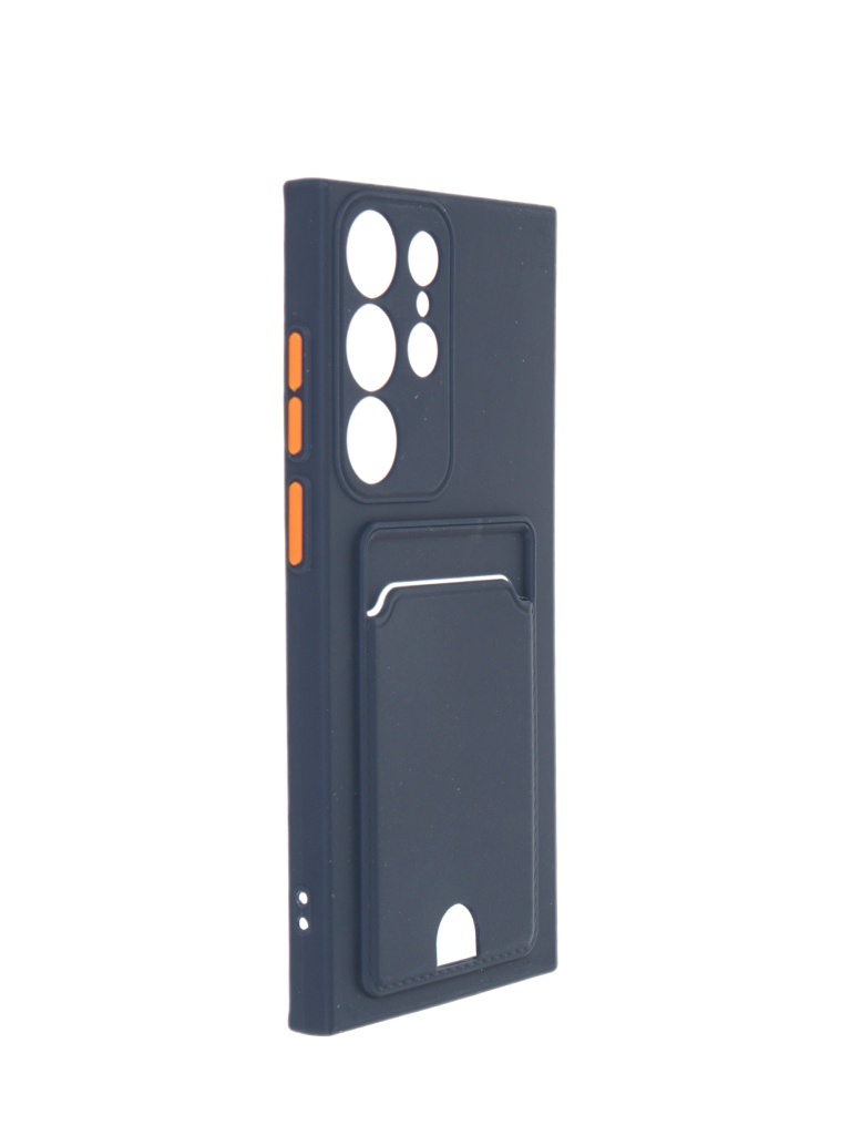 

Чехол Neypo для Samsung S23 Ultra Pocket Matte Silicone с карманом Dark Blue NPM59894, Samsung S23 Ultra