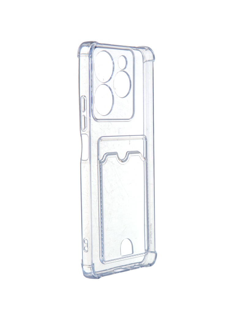 Чехол Neypo для Tecno Spark 10 Pro Pocket Silicone с карманом Transparent ACS67849 силиконовый чехол на tecno spark 10 pro бумажные ы