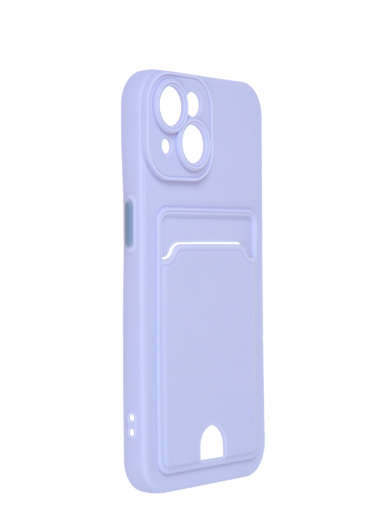 Чехол Neypo для APPLE iPhone 14 Pocket Matte Silicone с карманом Lilac NPM64071 чехол neypo для huawei nova y90 pocket matte silicone с карманом dark blue npm58565