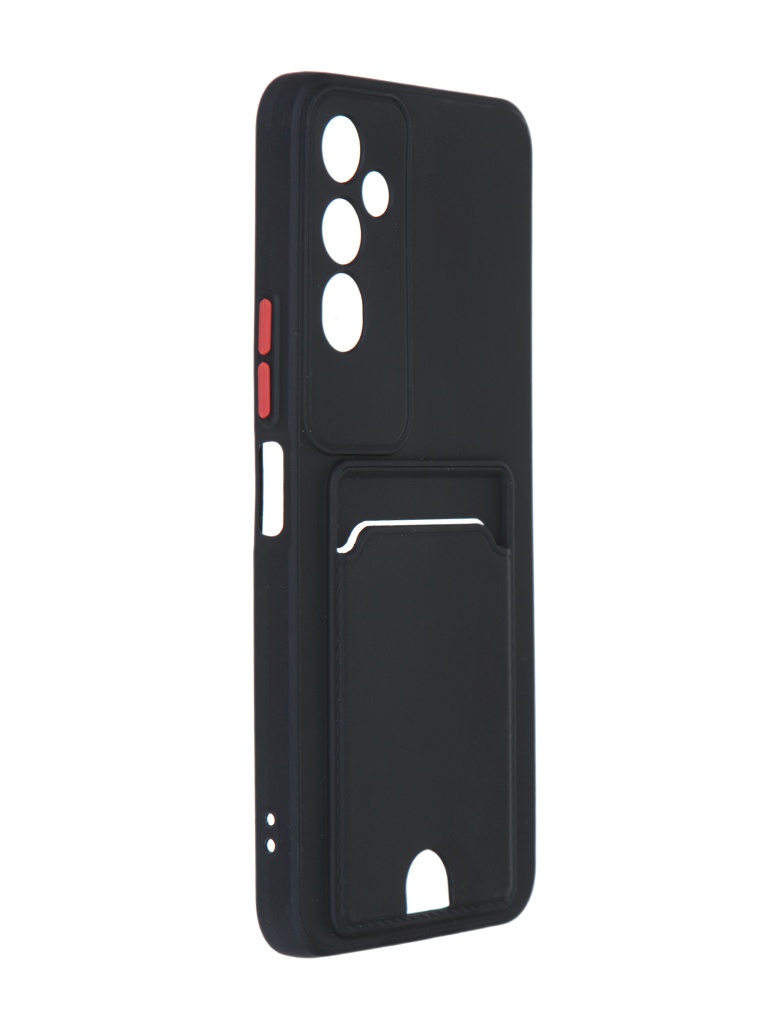 

Чехол Neypo для Tecno Pova 4 Pocket Matte Silicone с карманом Black NPM57193, Tecno Pova 4