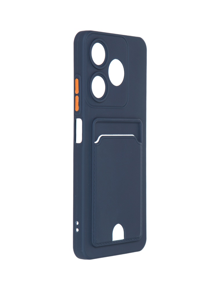 

Чехол Neypo для Tecno Spark 10 / 10C Pocket Matte Silicone с карманом Dark Blue NPM65604, Tecno Spark 10 / 10C
