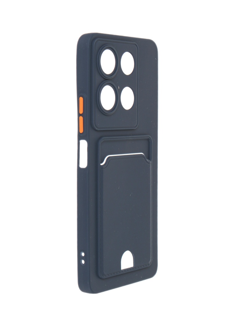 

Чехол Neypo для Infinix Note 30 Pocket Matte Silicone с карманом Dark Blue NPM68959, Infinix Note 30