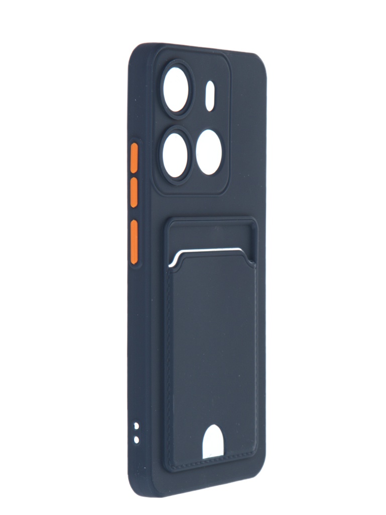 

Чехол Neypo для Tecno Spark Go 2023 / Pop 7 Pocket Matte Silicone с карманом Dark Blue NPM59295, Tecno Spark Go 2023 / Pop 7