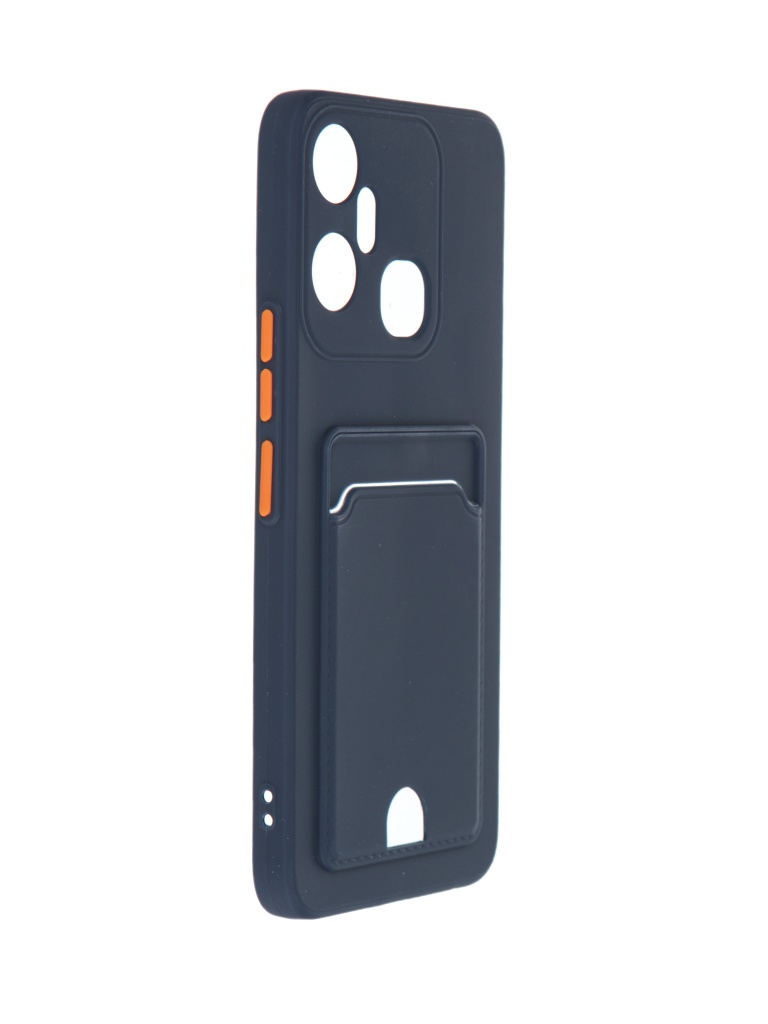 

Чехол Neypo для Infinix Smart 6 Plus Pocket Matte Silicone с карманом Dark Blue NPM57051, Infinix Smart 6 Plus