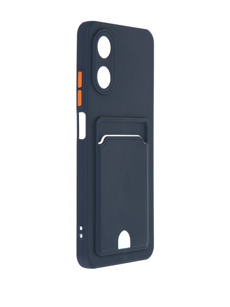 

Чехол Neypo для Oppo A17 Pocket Matte Silicone с карманом Dark Blue NPM59854, Oppo A17