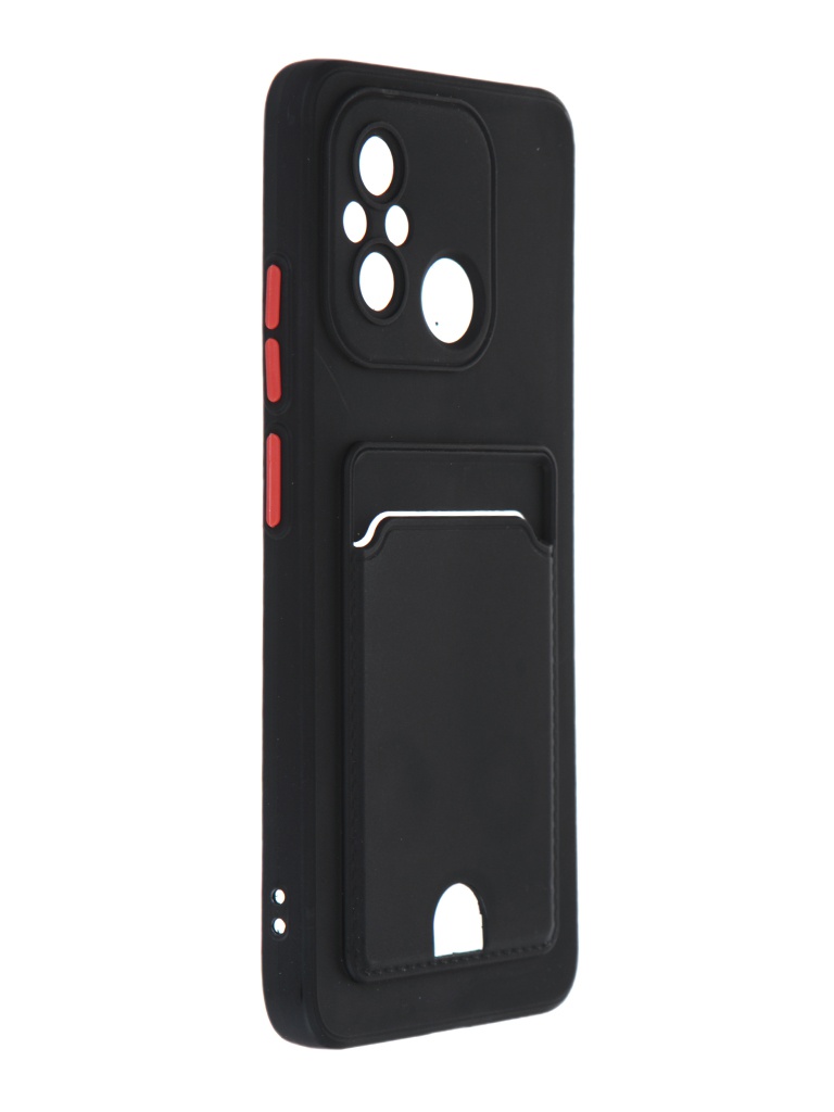 

Чехол Neypo для Xiaomi Redmi 12C / Poco C55 Pocket Matte Silicone с карманом Black NPM60886, Xiaomi Redmi 12C / Poco C55