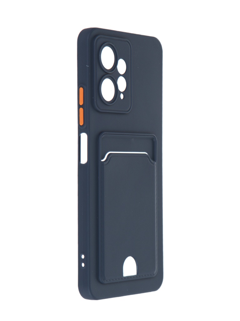 Чехол Neypo для Xiaomi Redmi Note 12 4G Pocket Matte Silicone с карманом Dark Blue NPM65613 чехол neypo для samsung galaxy a24 4g pocket silicone с карманом transparent acs61729