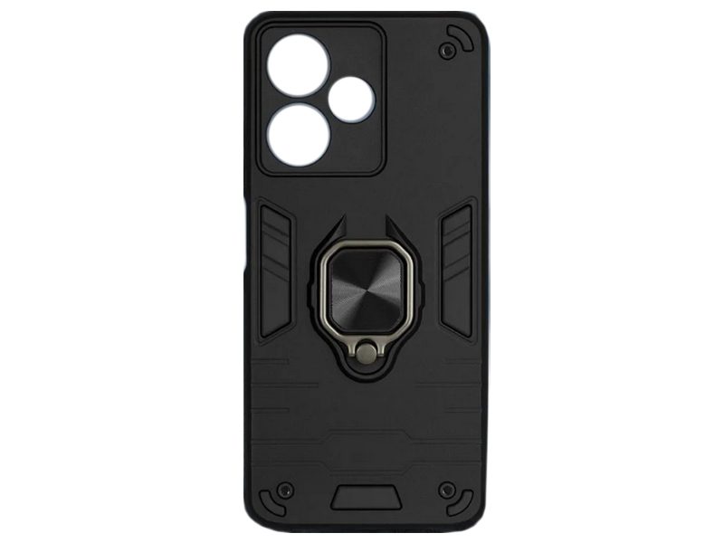 

Чехол DF для Infinix Hot 30 Play с магнитом и кольцом Black inArmor-12, Infinix Hot 30 Play
