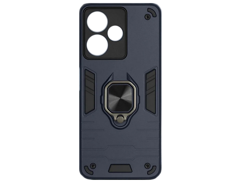 

Чехол DF для Infinix Hot 30 Play с магнитом и кольцом Dark Blue inArmor-12, Infinix Hot 30 Play