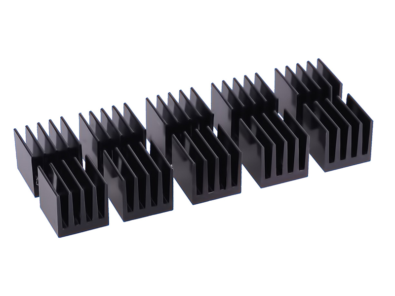 Набор крепления Alphacool GPU RAM Aluminium Heatsinks 15x15mm 10 Stk Black 17155