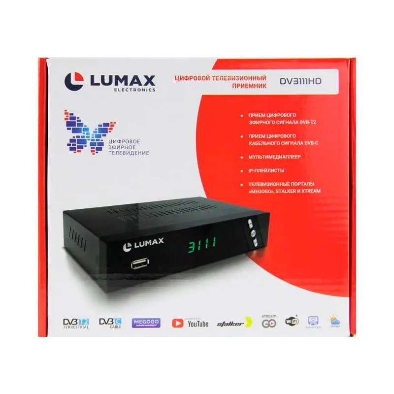 Lumax DV3111HD пульт для приставки lumax