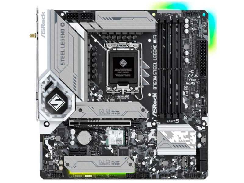 

Материнская плата ASRock B760M Steel Legend Wi-Fi, B760M Steel Legend Wi-Fi