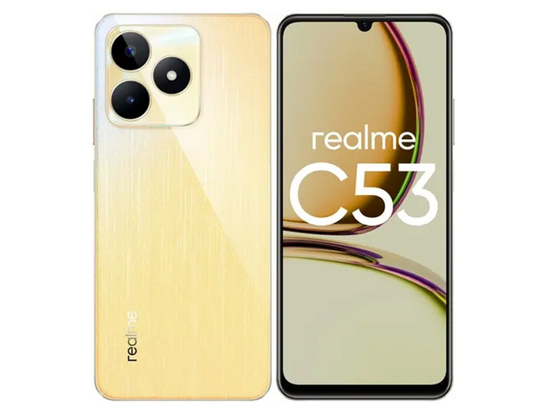 Сотовый телефон Realme C53 6/128GB LTE Gold сотовый телефон realme 10 8 128gb lte white