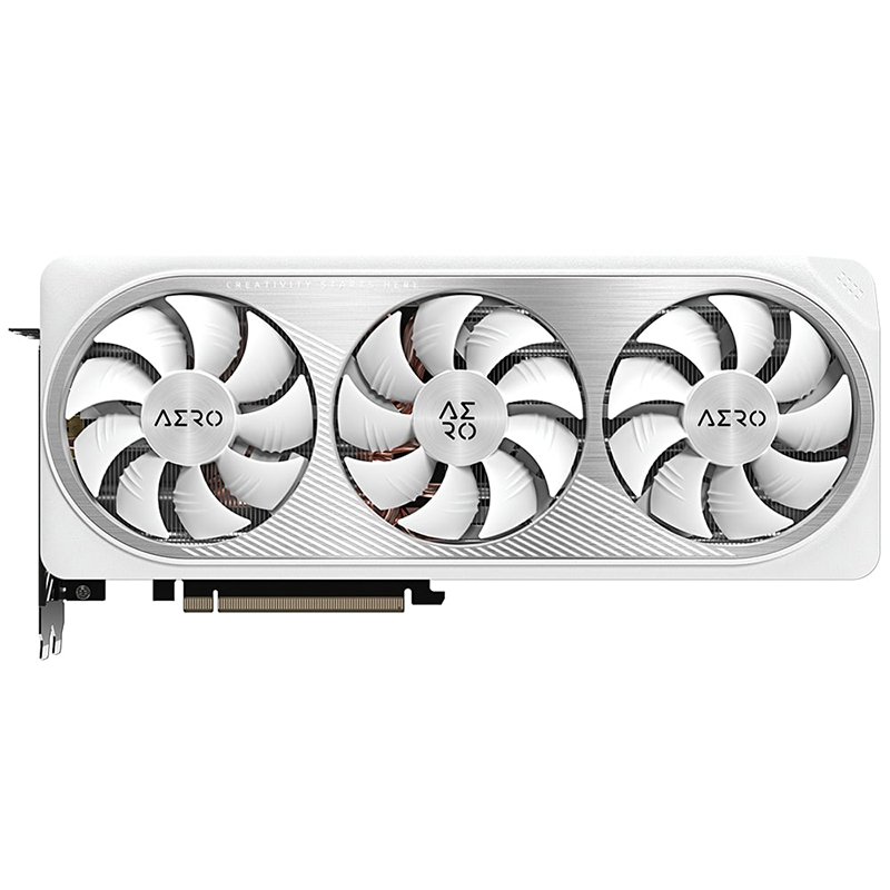 фото Видеокарта gigabyte geforce rtx 4070 aero oc 12g 2565mhz pci-e 4.0 12288mb 21000mhz 192-bit hdmi 3xdp gv-n4070aero oc-12gd