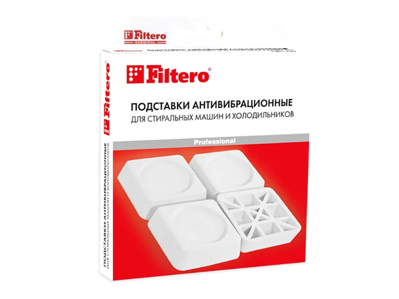 Антивибрационные подставки для стиральных машин Filtero 909 очиститель для стиральных машин tiret очный 250ml 3186202