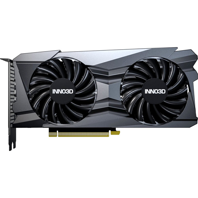 фото Видеокарта inno3d nvidia geforce rtx 3060 ti twin x2 lhr 1410mhz pci-e 4.0 8192mb 14000mhz 256-bit 1xhdmi 3xdp n306t2-08d6-119032dh