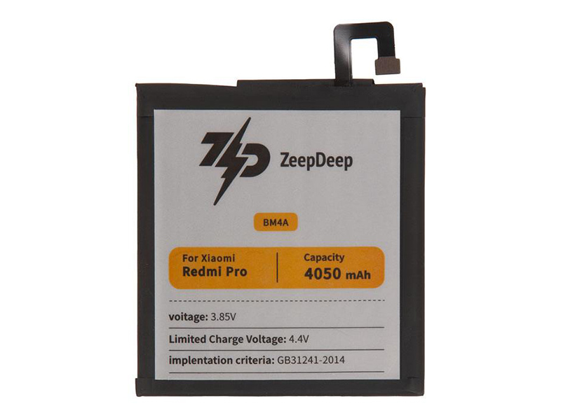 Аккумулятор ZeepDeep Asia (схожий с BM4A) для Xiaomi Redmi Pro 888674 аккумулятор zeepdeep asia схожий с bn42 для xiaomi redmi 4 888679