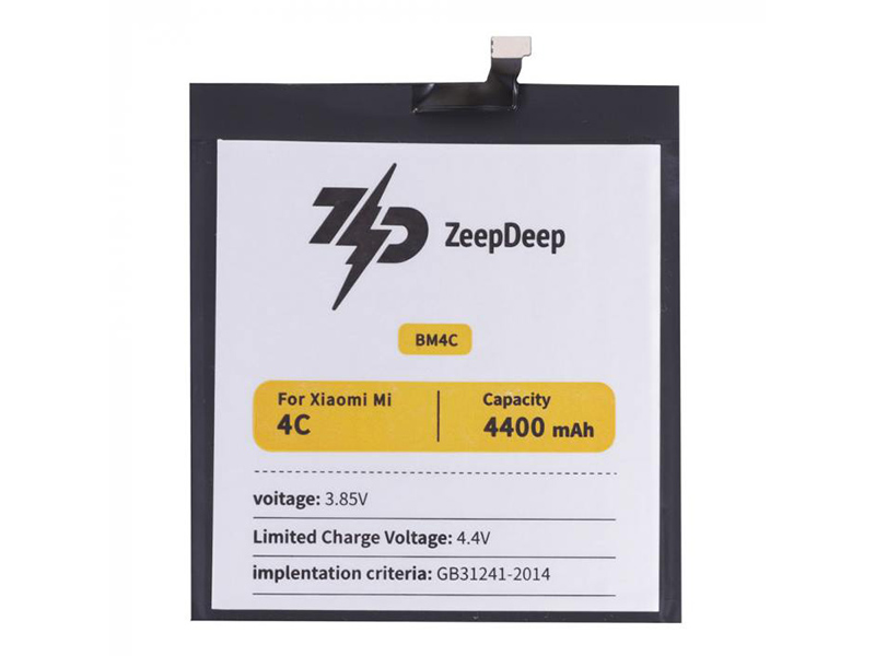 Аккумулятор ZeepDeep Asia (схожий с BM4C) для Xiaomi Mi 4C 888675 аккумулятор zeepdeep asia схожий с bm31 для xiaomi mi 3 m3 888666