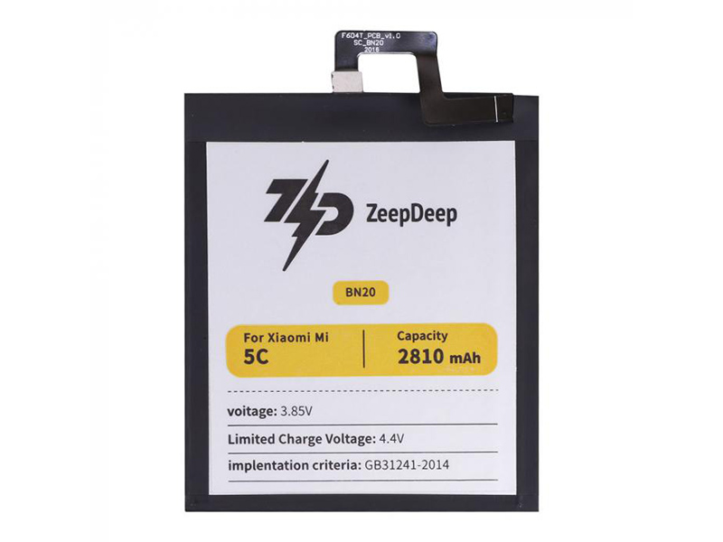 цена Аккумулятор ZeepDeep Asia (схожий с BN20) для Xiaomi Mi 5C 888676
