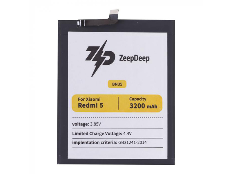 Аккумулятор ZeepDeep Asia (схожий с BN35) для Xiaomi Redmi 5 888677 аккумулятор zeepdeep asia схожий с bn5a для xiaomi poco m3 pro 5g redmi note 10t 10 888692