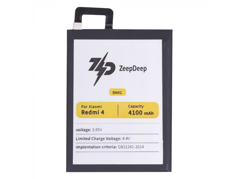 Аккумулятор ZeepDeep Asia (схожий с BN42) для Xiaomi Redmi 4 888679 аккумулятор zeepdeep asia схожий с bm4c для xiaomi mi 4c 888675