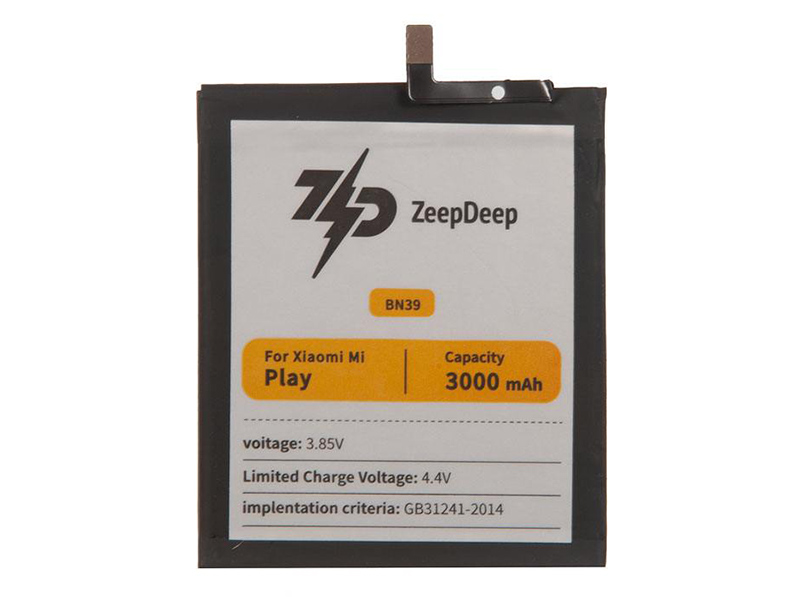 Аккумулятор ZeepDeep Asia (схожий с BN39) для Xiaomi Mi Play 888683 аккумулятор zeepdeep asia схожий с bn62 для xiaomi redmi 9t poco m3 888688