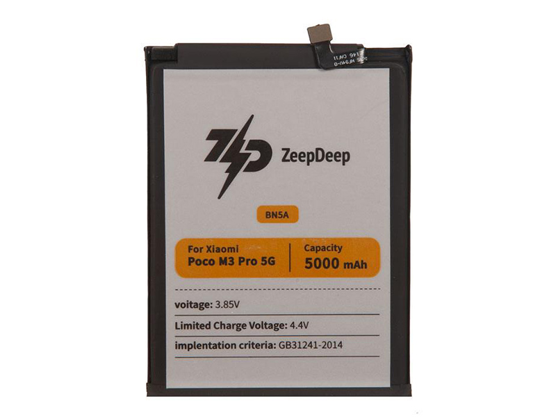 Аккумулятор ZeepDeep Asia (схожий с BN5A) для Xiaomi Poco M3 Pro 5G / Redmi Note 10T / 10 888692 аккумулятор zeepdeep asia схожий с bm34 для xiaomi mi note pro 888668