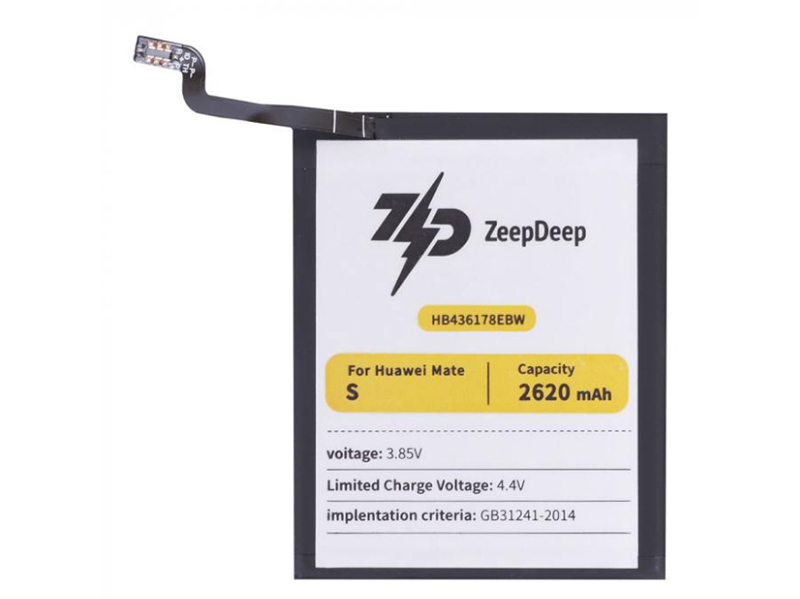 Аккумулятор ZeepDeep Asia (схожий с HB436178EBW) для Huawei Mate S 888694 аккумулятор zeepdeep asia схожий с hb4073a5ecw для honor 8x max note 10 mate 20x 888704