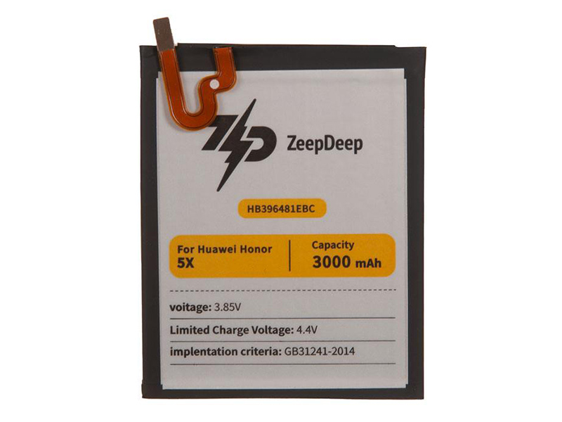 Аккумулятор ZeepDeep Asia (схожий с HB396481EBC) для Honor 5X / G8 / Y6 II 888698 аккумулятор zeepdeep asia схожий с hb4073a5ecw для honor 8x max note 10 mate 20x 888704