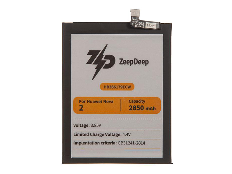 Аккумулятор ZeepDeep Asia (схожий с HB366179ECW) для Huawei Nova 2 / Mate 10 Lite 888702 аккумулятор zeepdeep asia схожий с bm35 для xiaomi mi 4c 888669