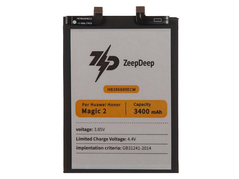 Аккумулятор ZeepDeep Asia (схожий с HB386689ECW) для Honor Magic 2 888706 аккумулятор zeepdeep asia схожий с hb466483eew для honor 30s 30 30 pro plus 888712