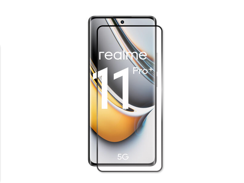   Red Line  Realme 11 Pro Plus 5G Full Screen 3D Tempered Glass Full Glue Black 000036340
