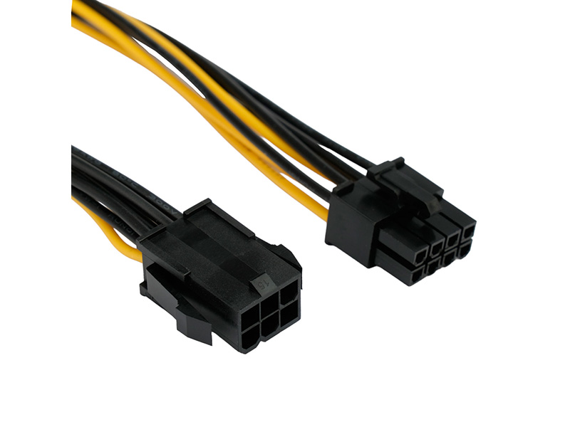 кабель питания cablexpert cc psu 68 30cm cc psu 68 30cm Аксессуар Gembird Cablexpert PCIe 6pin/F - PCIe 8pin/M 30cm CC-PSU-68-30CM
