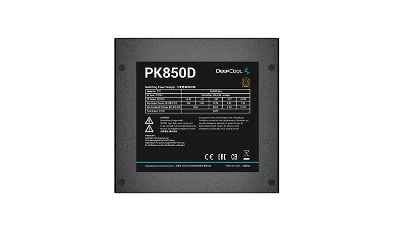 Блок питания DeepCool PK850D 850W R-PK850D-FA0B-EU