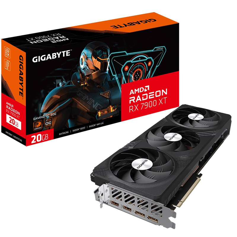 фото Видеокарта gigabyte radeon rx 7900 xt gaming oc 20g 2535mhz pci-e 4.0 20480mb 320-bit 2xhdmi 2xdp gv-r79xtgaming oc-20gd